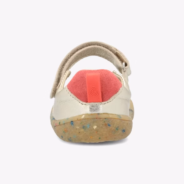 Groundies Stella Kids gold-colored leather barefoot ballerinas for children