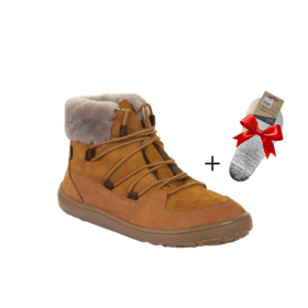 Froddo Barefoot Up Furry W Tex Cognac + KINGITUS 🎁