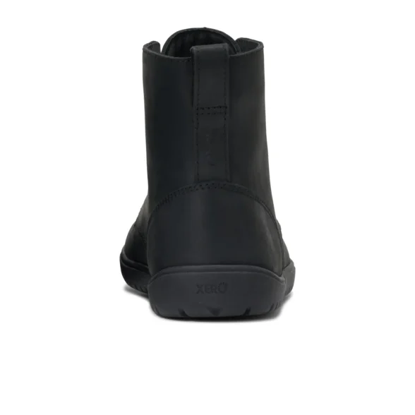 xero shoes denver black kvaliteetsest niiskusthülgavast nahast üleni musta värvi barefoot saapad meestele