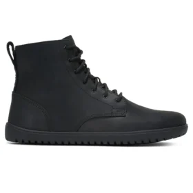 xero shoes denver black kvaliteetsest niiskusthülgavast nahast üleni musta värvi barefoot saapad meestele