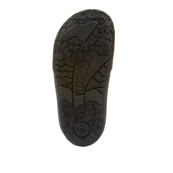 Froddo barefoot Chelys black/yellow üleni nahast musta värvi ja kollase kummiga barefoot saapad lukuga noortele ja lastele