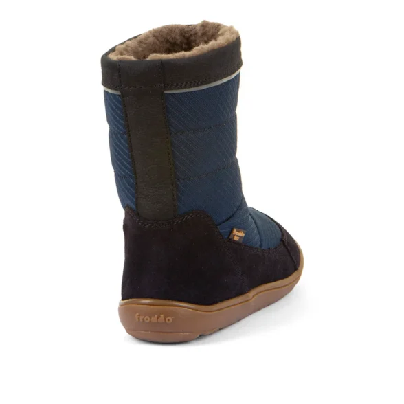 Froddo Barefoot Up Tex Snow Wool Dark Blue winter boots - Image 5