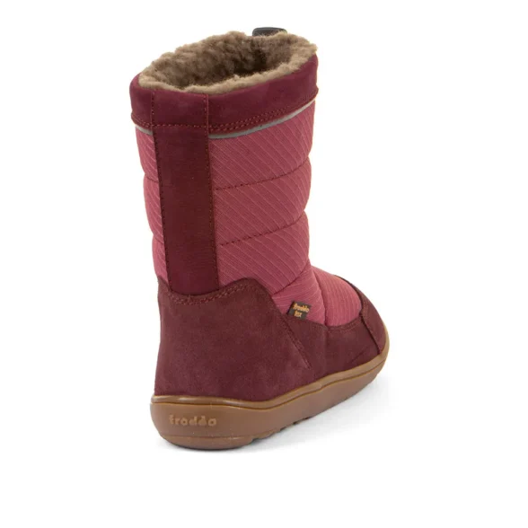 Froddo Barefoot Up Tex Snow Wool Bordeaux winter boots - Image 5