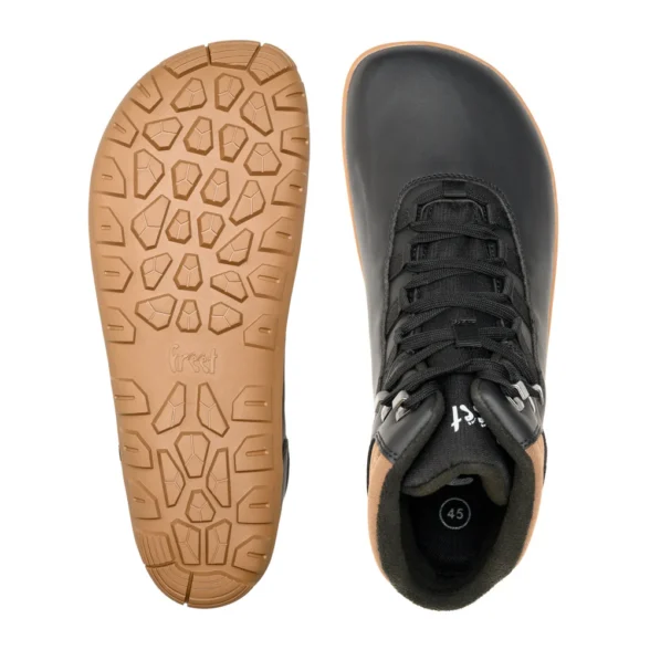 freet arken 2 black musta värvi veganmaterjalidest veekindlad unisex barefoot matkasaapad