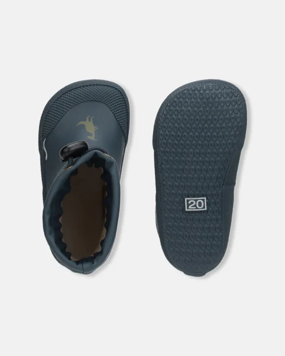 Bundgaard Malik Navy Dino lined rubber boots - Image 3