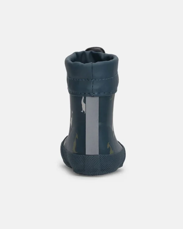 Bundgaard Malik Navy Dino lined rubber boots - Image 2