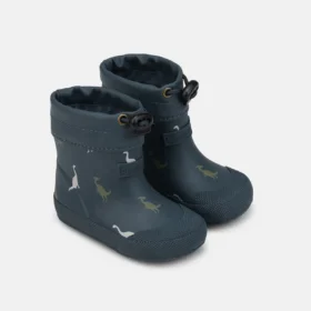Bundgaard Malik Navy Dino lined rubber boots