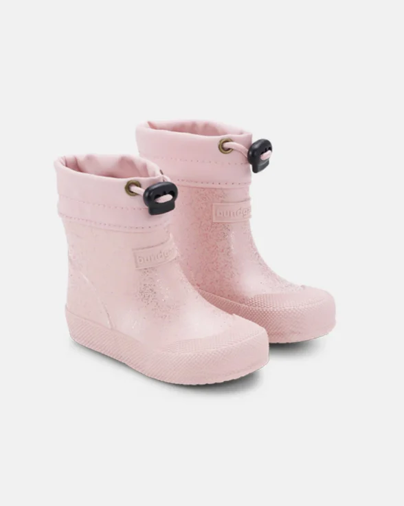 Bundgaard Malik Old Rose Sparkle lined rubber boots