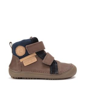 d.d.step chocolate Autumn pruuni värvi nahast kõrgema sääreosaga krõpsudega kevad sügis barefoot saapad lastele