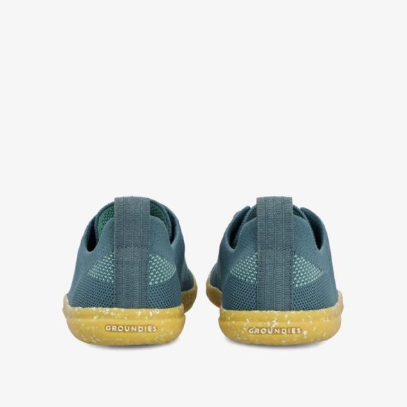 groundies active knit teal/jade sinist tooni kootud kangast kerged ja mugavad barefoot tennised vaba aja veetmiseks või sportimiseks unisex mudel