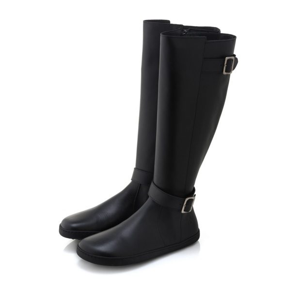 shapen glam black veganmaterjalidest pika säärega barefoot saapad naistele