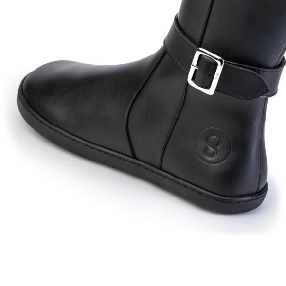 shapen glam black veganmaterjalidest pika säärega barefoot saapad naistele
