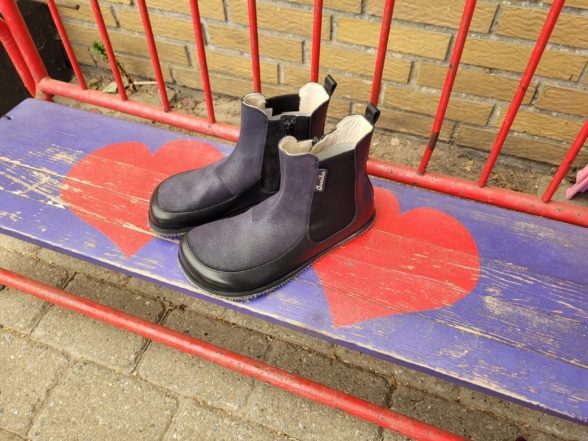 annika barefoot musta värvi nahast barefoot chelsea saapad lukuga naistele sädelevad