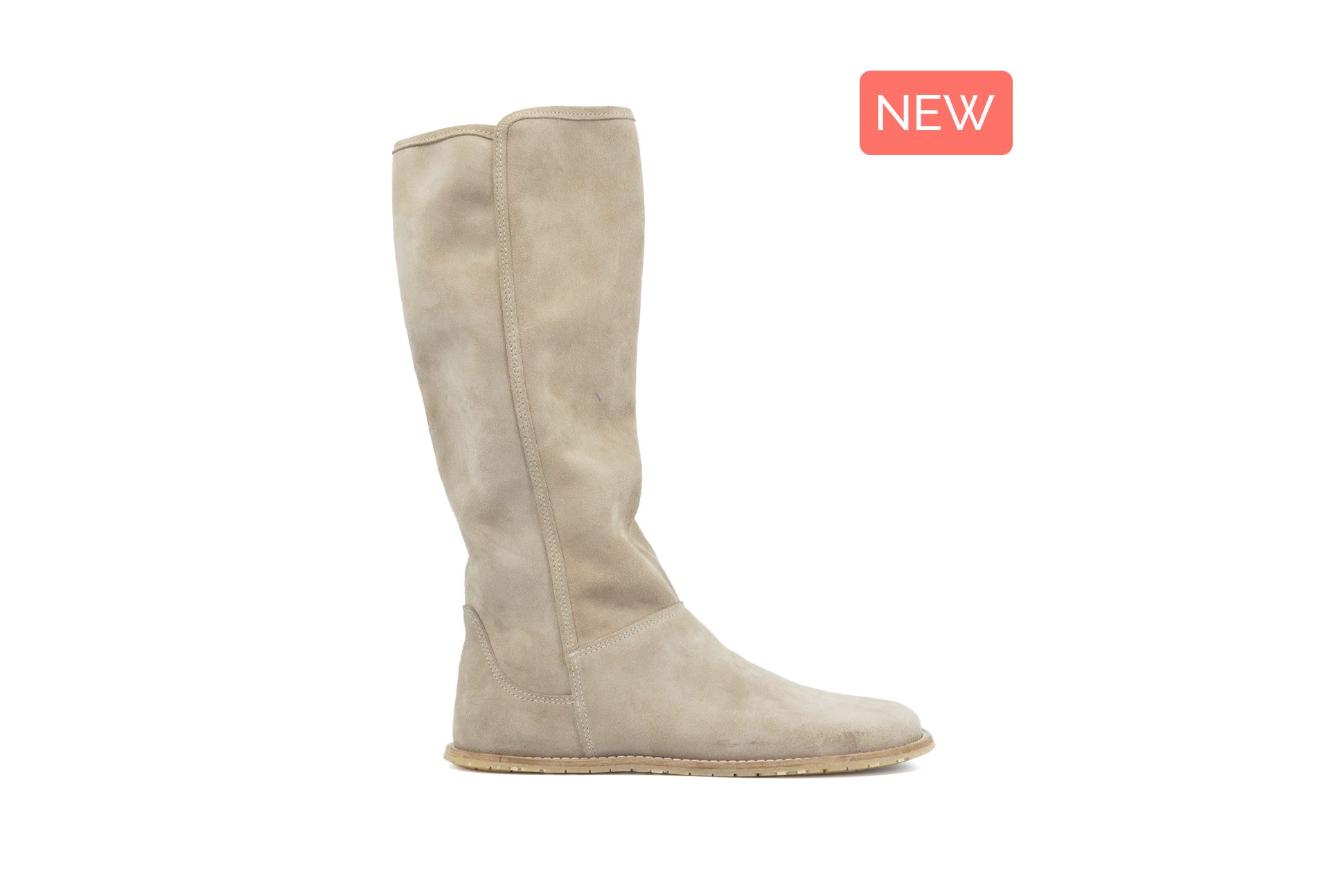 mukishoes tagus jalgatõmmatavad slip-on tüüpi nahast barefoot saapad pika säärega