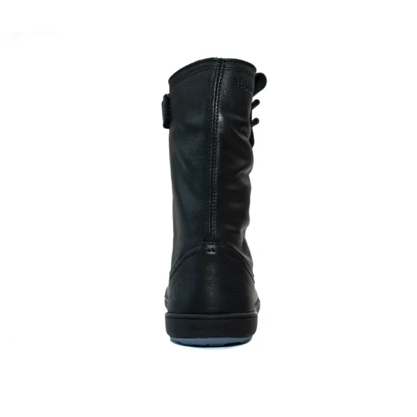 blusun 405 black siledast nahast musta värvi luku ja sooja voodriga naiste barefoot saapad