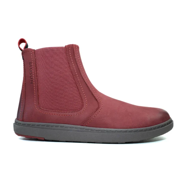 blusun 060 autumn red punast värvi vett hülgavast nahast sooja voodriga chelsea barefoot saapad naistele