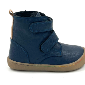 Minimus Robin 2 navy sinist värvi sooja voodriga barefoot saapad lastele