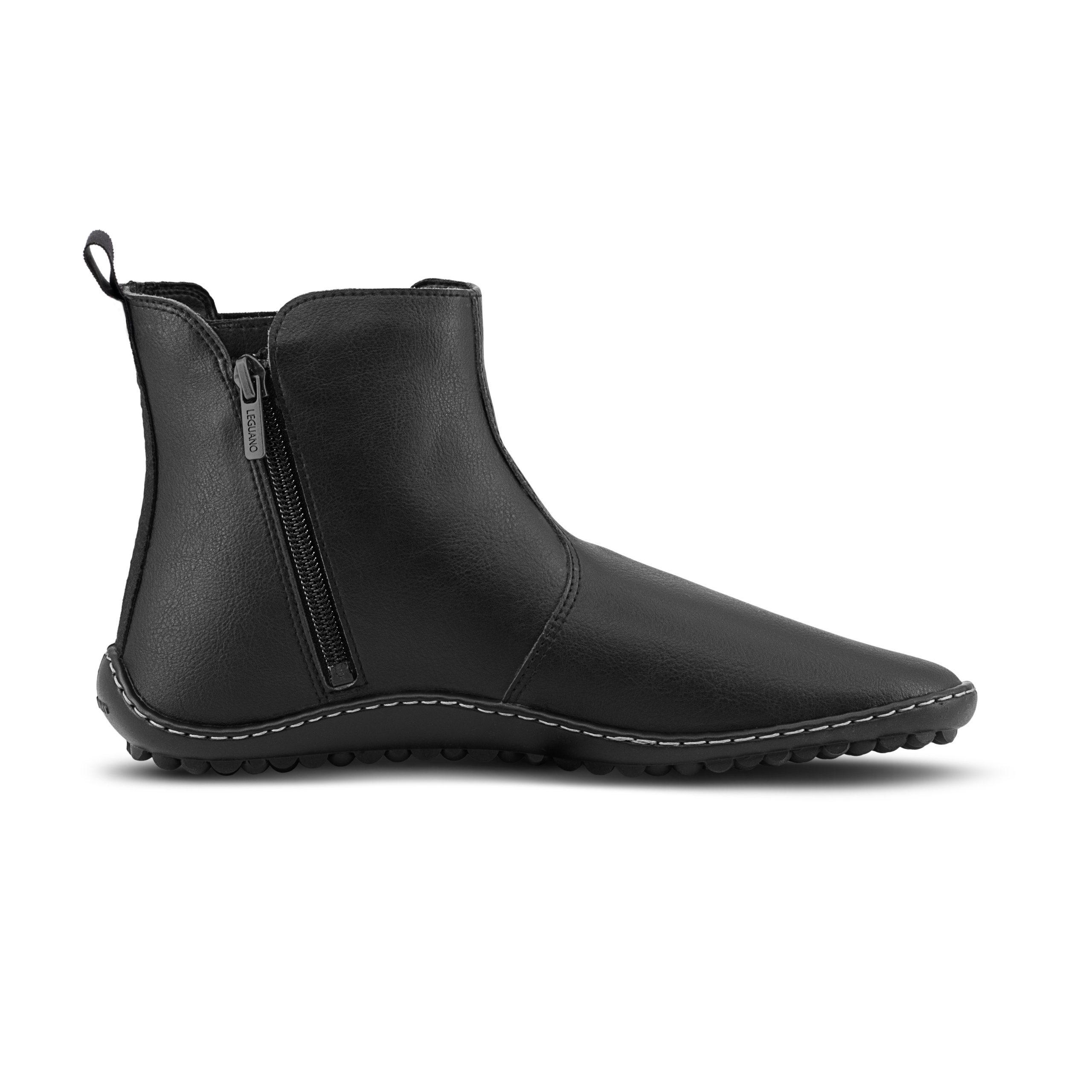 leguano bareboo black lukuga veganmaterjalidest unisex chelsea barefoot saapad meestele ja naistele üeni musta värvi