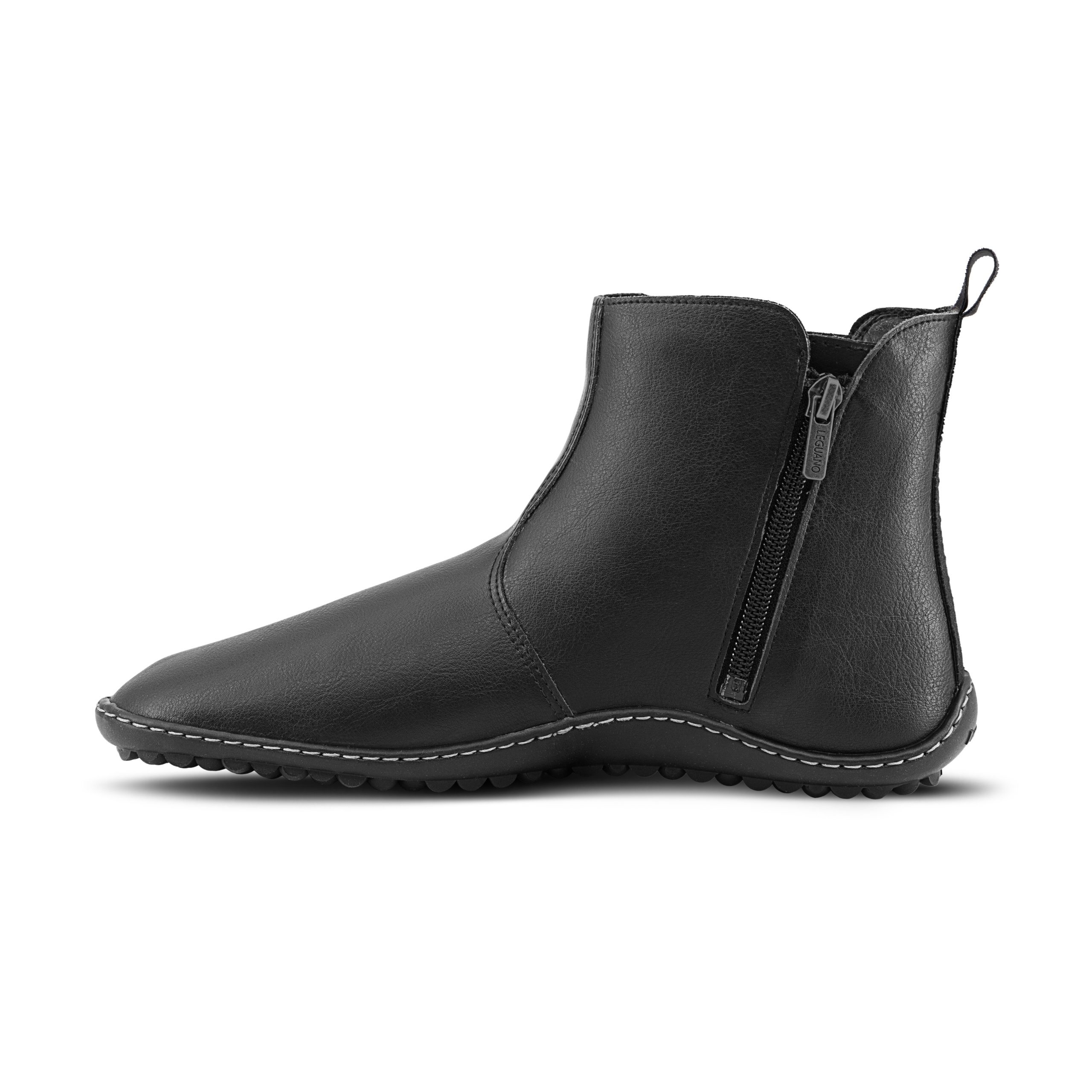 leguano bareboo black lukuga veganmaterjalidest unisex chelsea barefoot saapad meestele ja naistele üeni musta värvi