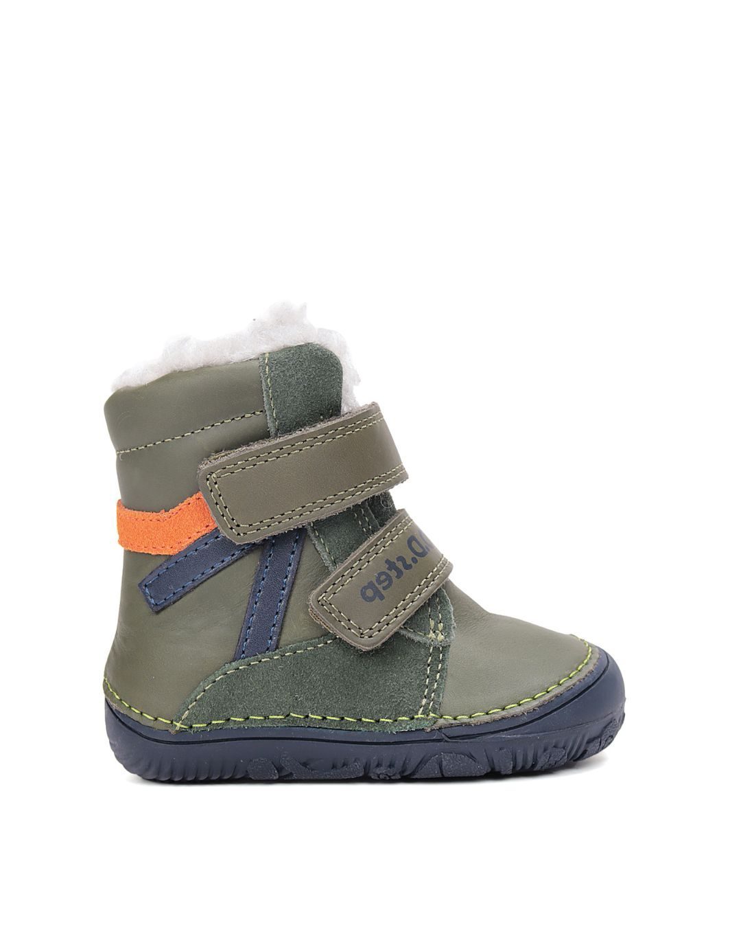 D.D.Step Emerald Orange Stripe winter boots