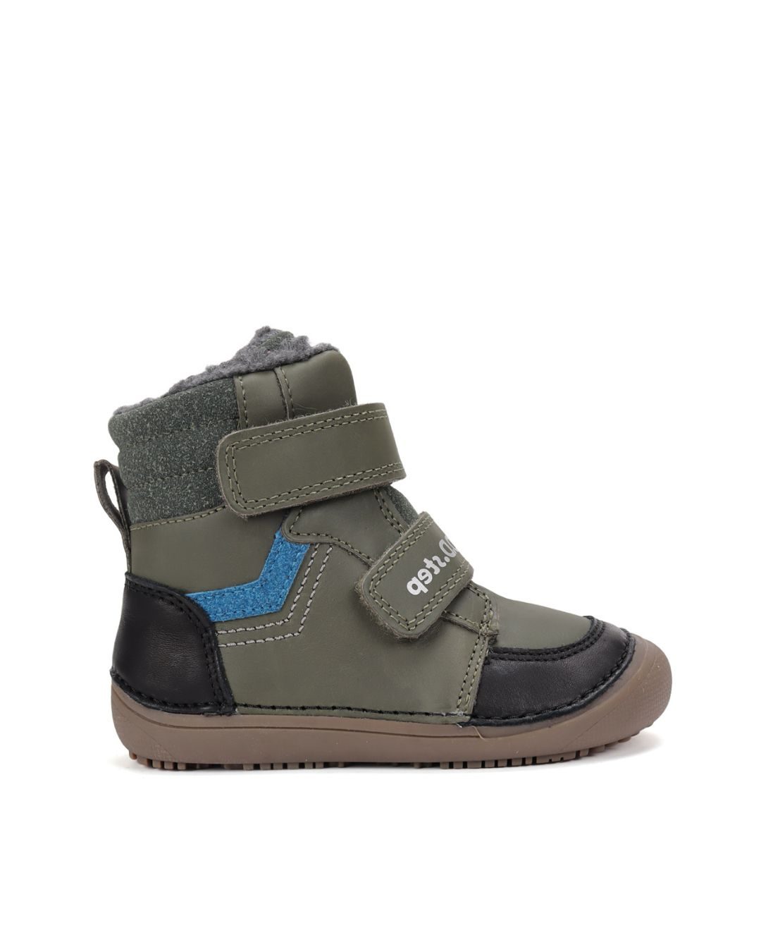 D.D.Step Emerald Blue Stripe winter boots