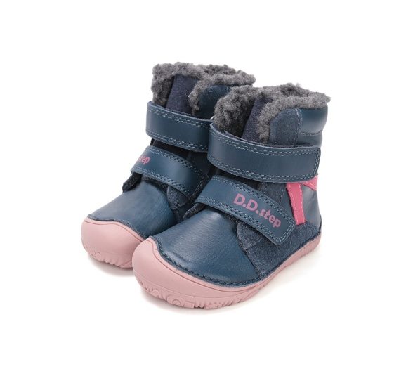 D.D.Step Royal Blue Pink Stripe winter boots - Image 3
