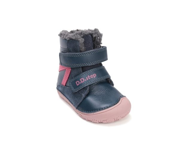 D.D.Step Royal Blue Pink Stripe winter boots - Image 2
