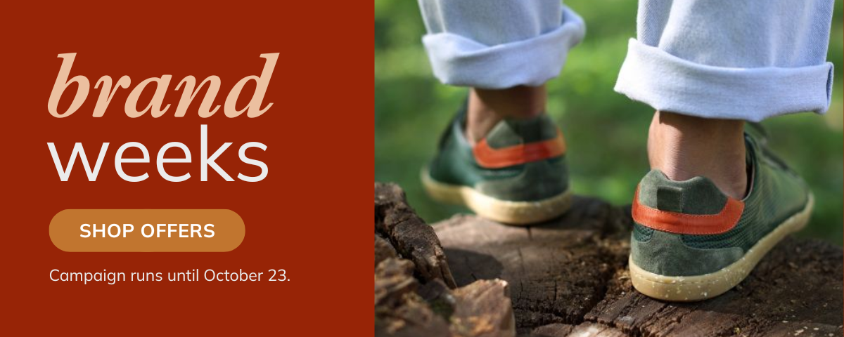 Brand Weeks at Mugavik Barefoot until October 23. New offers on barefoot shoes in every three days