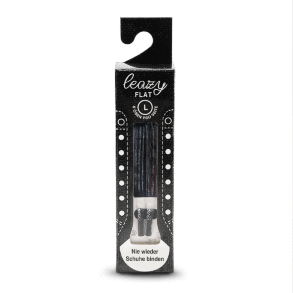 Leazy black elastic laces - Image 2