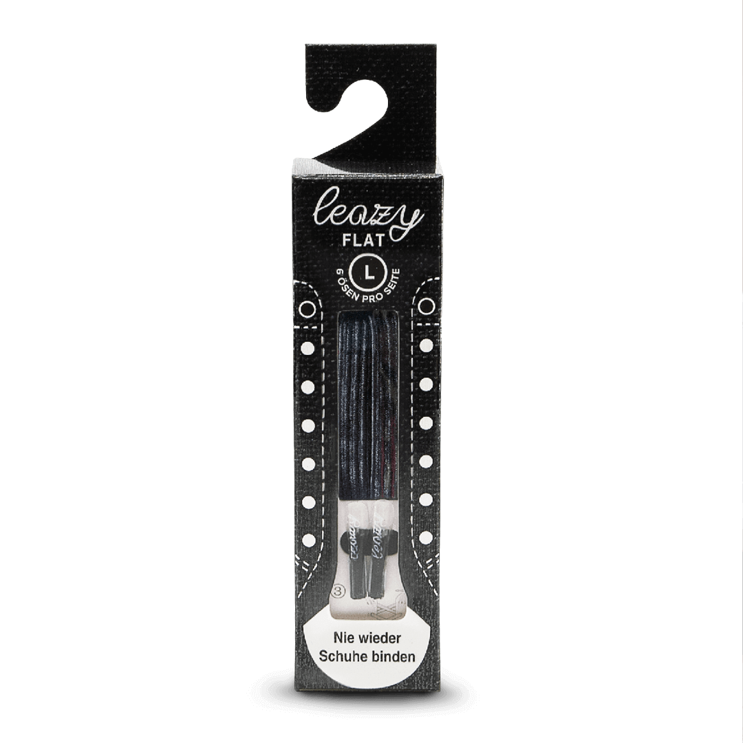 Leazy black elastic laces - Image 2