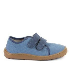 froddo barefoot canvas denim krõpsudega sinist värvi laste barefoot tennised