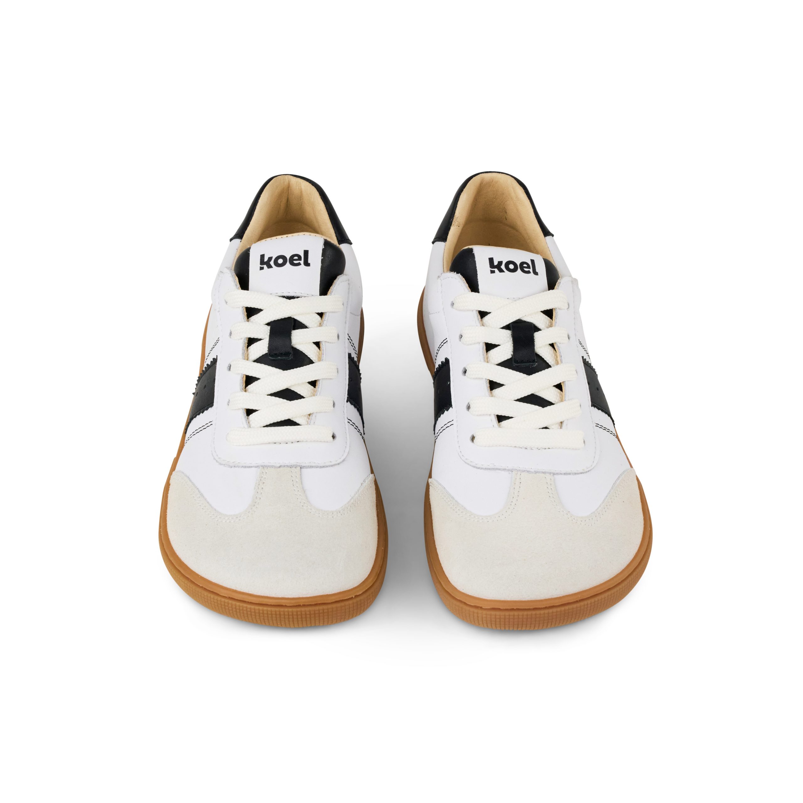 koel francie nahast valget värvi unisex barefoot tennised